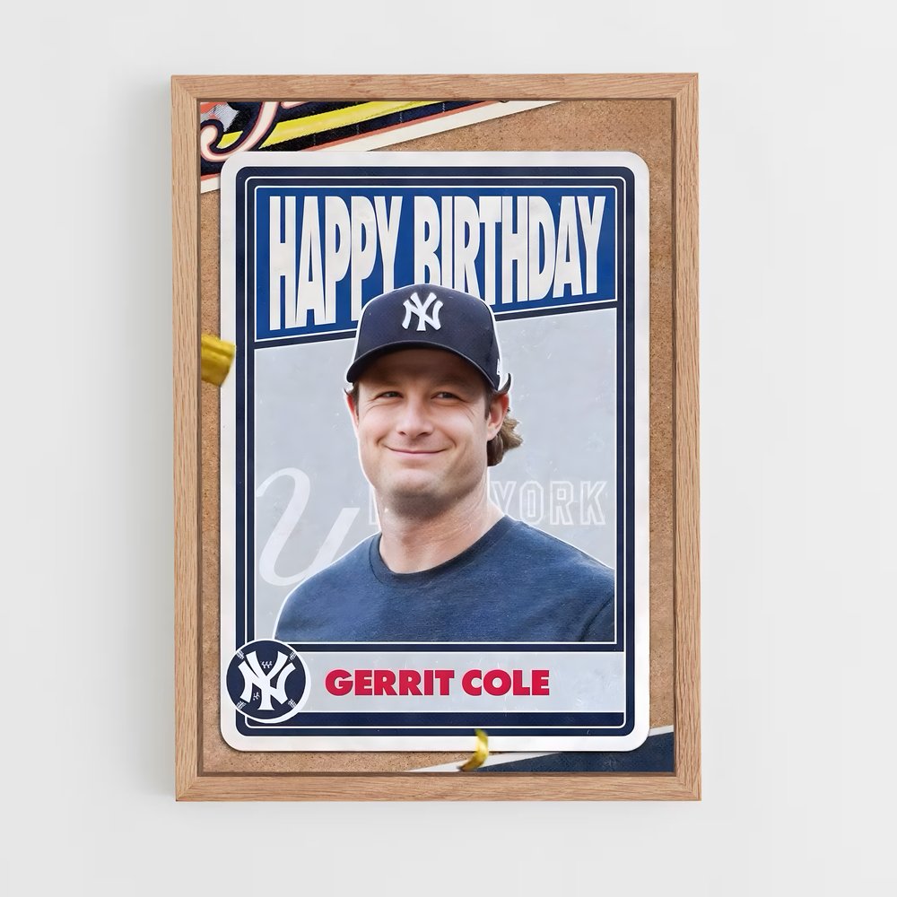 Poster Gerrit cole roi – affiche Baseball (vue 4)
